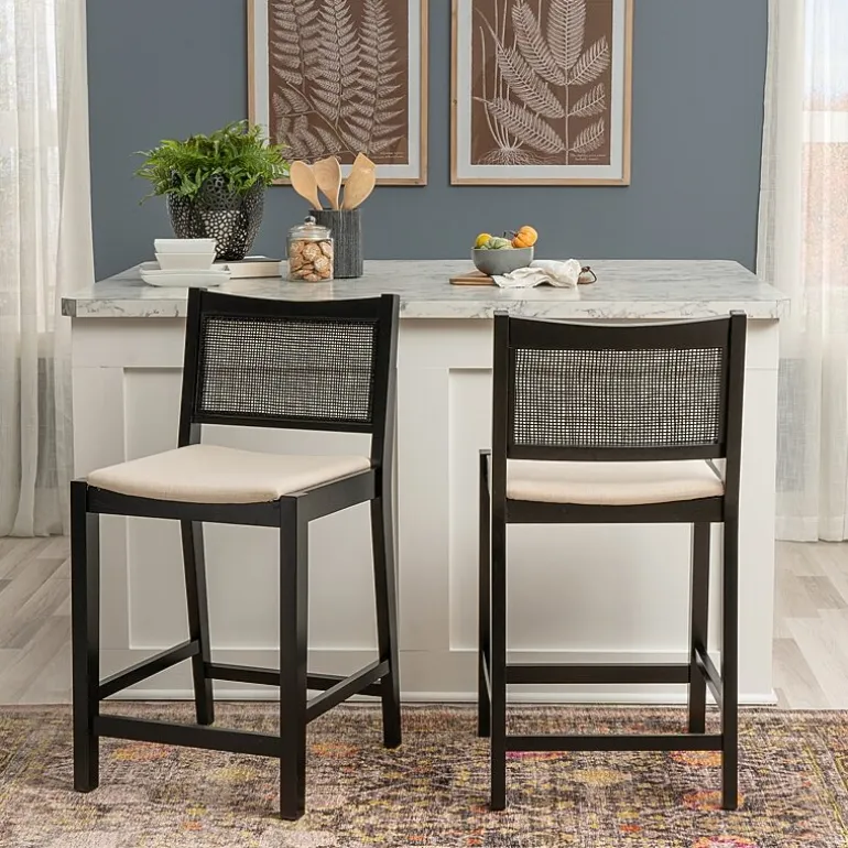 Linon Beymer 1 Pair Counter Height Bar Stool