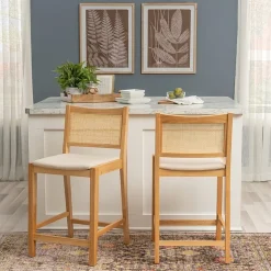 Linon Beymer 1 Pair Counter Height Bar Stool