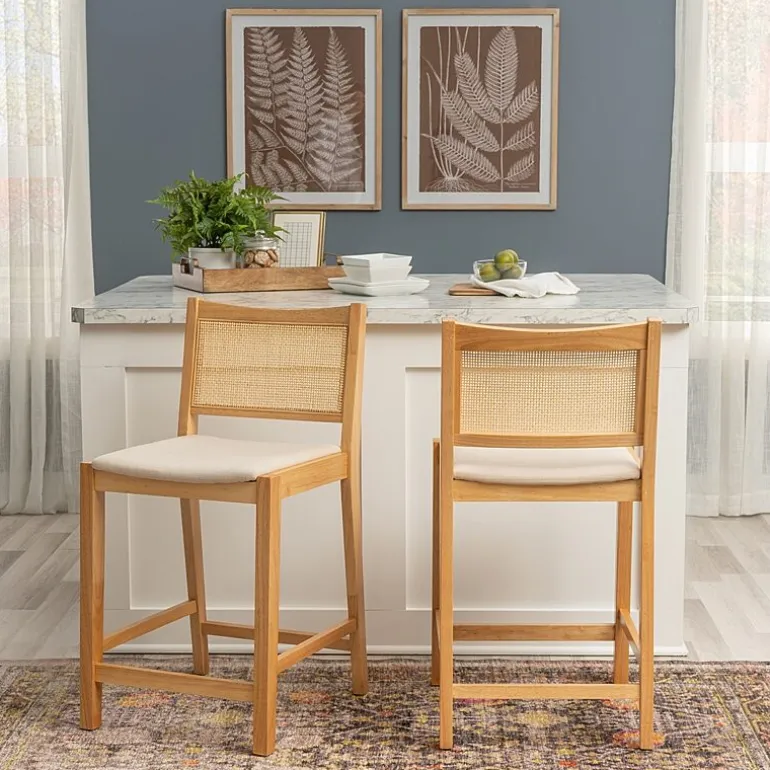 Linon Beymer 1 Pair Counter Height Bar Stool