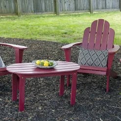 Linon Creekside Collection Adirondack Outdoor And Coffee Table