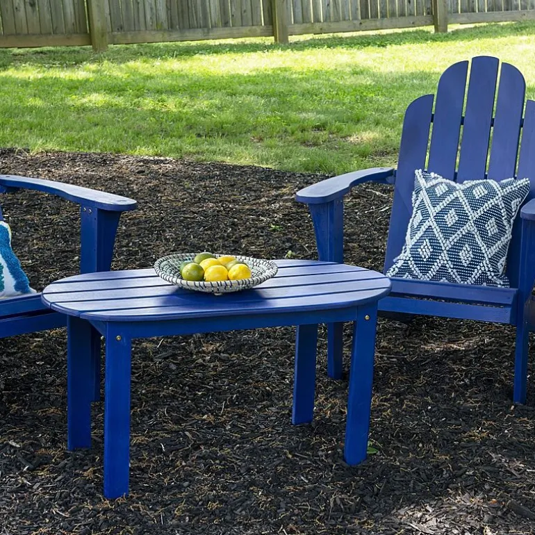 Linon Creekside Collection Adirondack Outdoor And Coffee Table