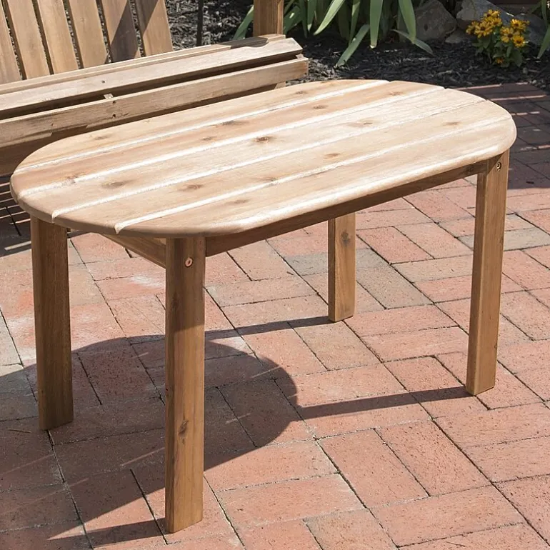 Linon Creekside Collection Adirondack Outdoor And Coffee Table