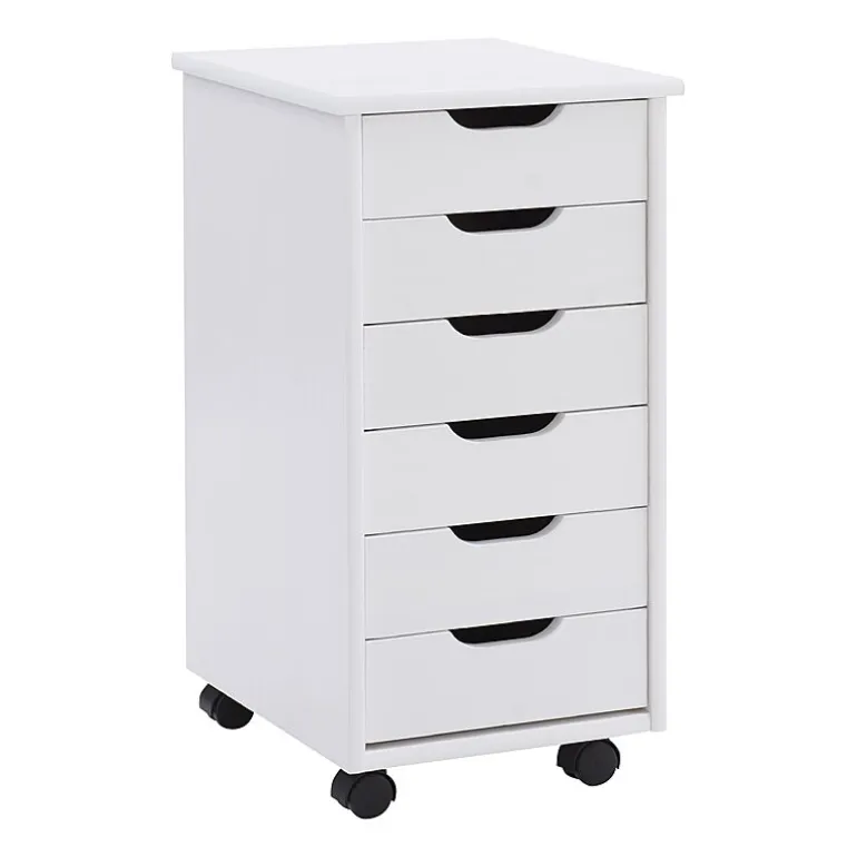 Linon Culton Office + Library Collection 6-Drawer File Cabinet