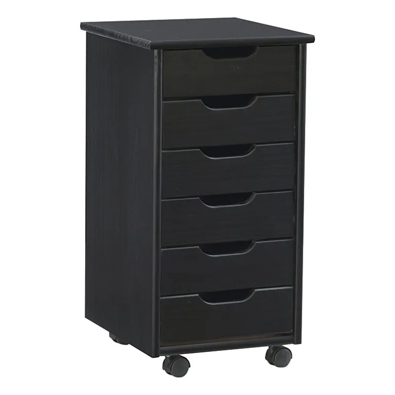 Linon Culton Office + Library Collection 6-Drawer File Cabinet