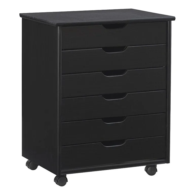 Linon Culton Office + Library Collection 6-Drawer File Cabinet