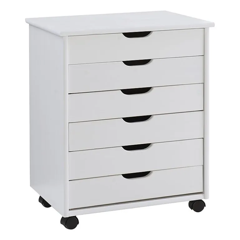 Linon Culton Office + Library Collection 6-Drawer File Cabinet