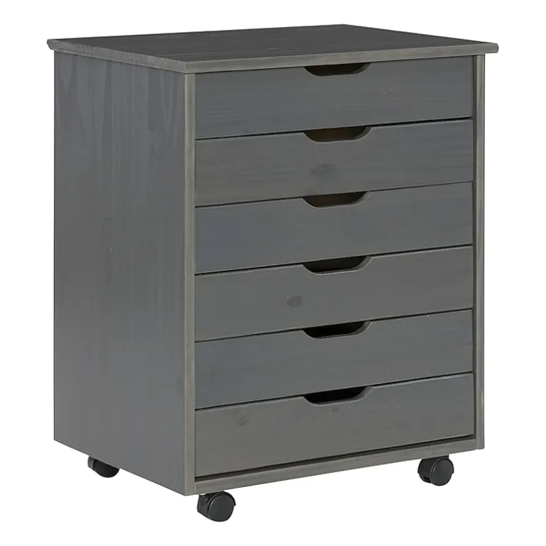 Linon Culton Office + Library Collection 6-Drawer File Cabinet