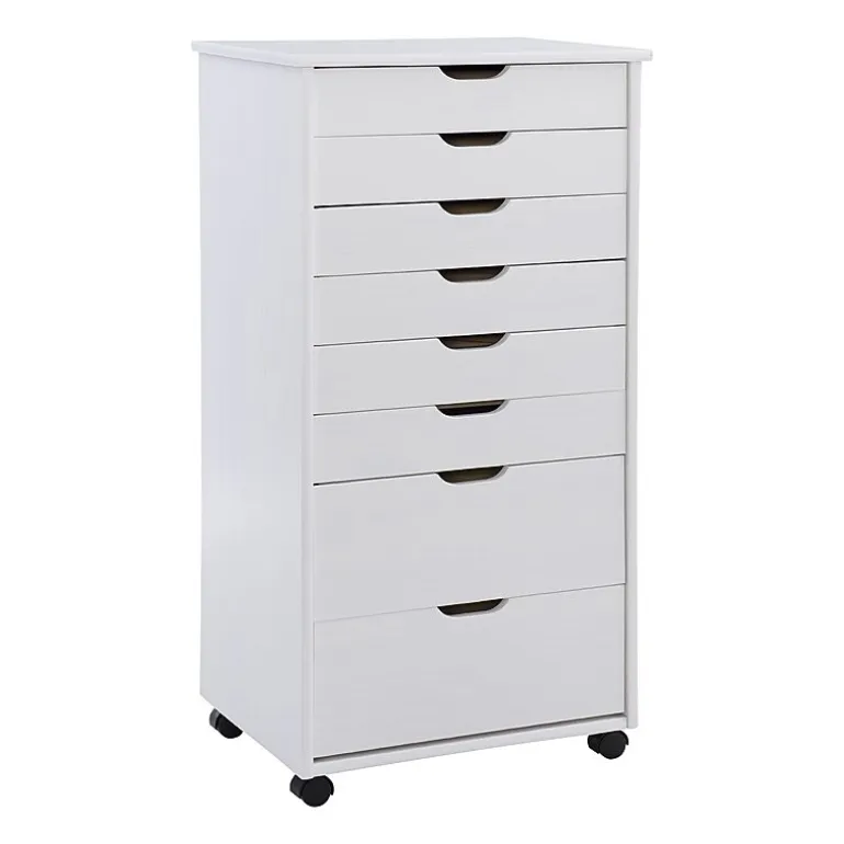 Linon Culton Office + Library Collection 8-Drawer File Cabinet