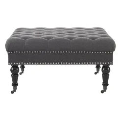 Linon Isabelle Square Tufted Ottoman