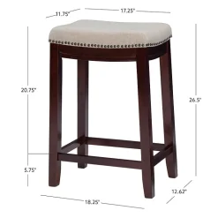Linon Lakeland Swivel Counter Stool
