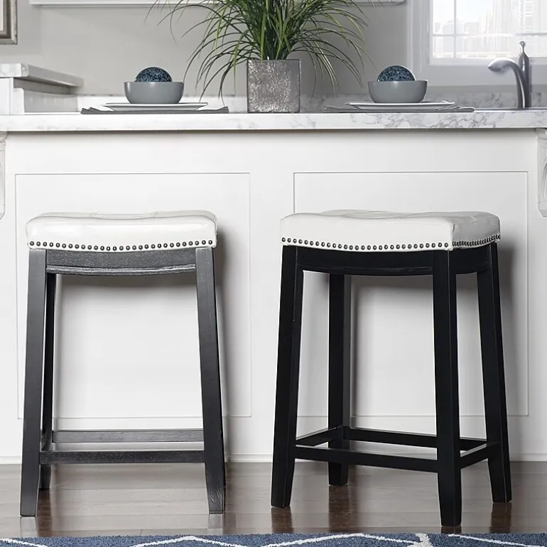 Linon Lakeland Swivel Counter Stool