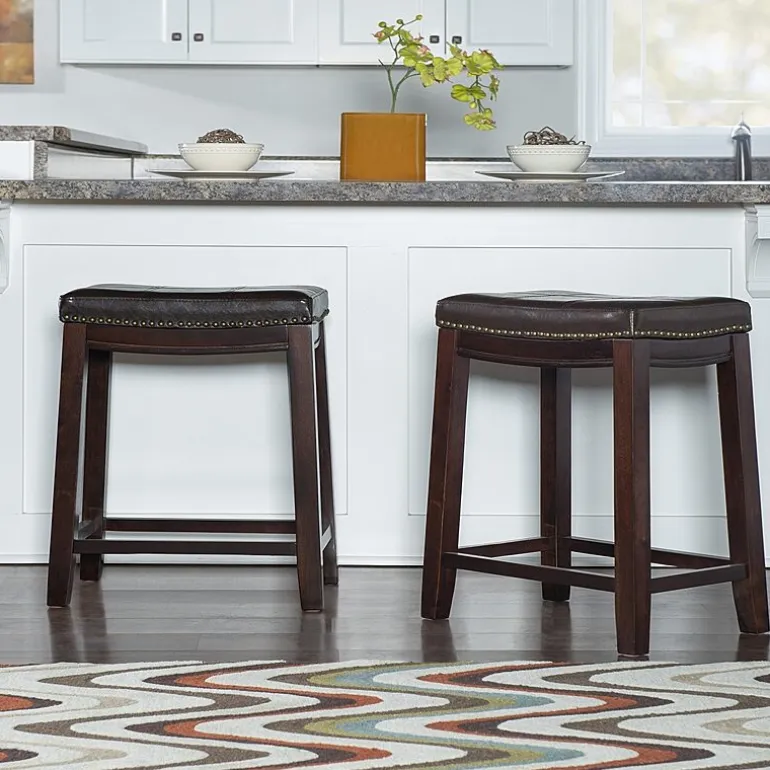 Linon Lakeland Swivel Counter Stool