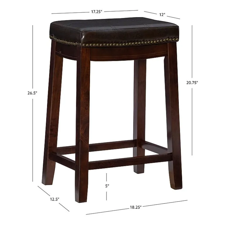 Linon Lakeland Swivel Counter Stool