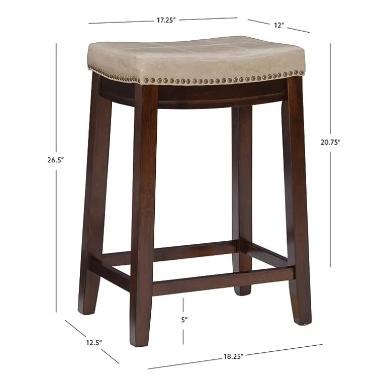 Linon Lakeland Swivel Counter Stool