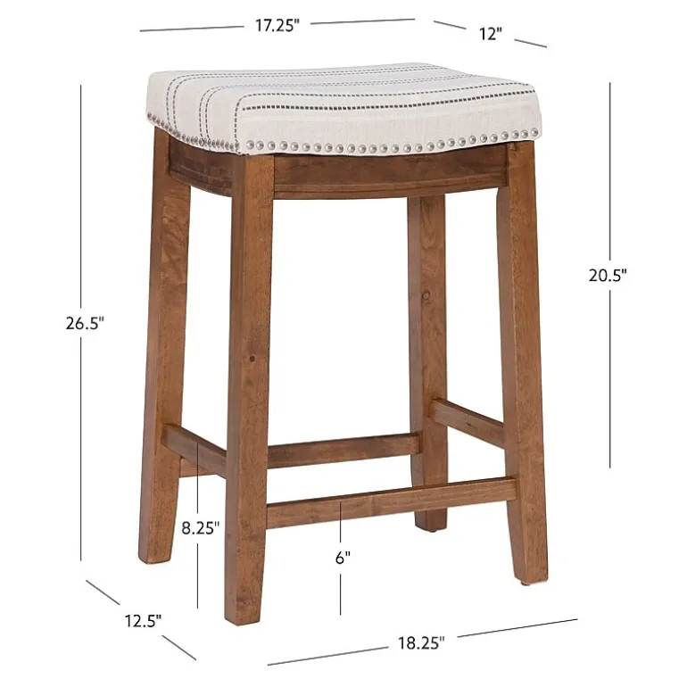 Linon Lakeland Swivel Counter Stool