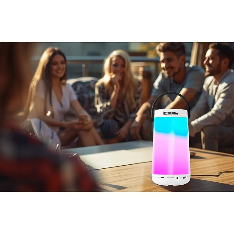LINSAY® LED Light Party Show Indoor/Outdoor Bluetooth Speaker