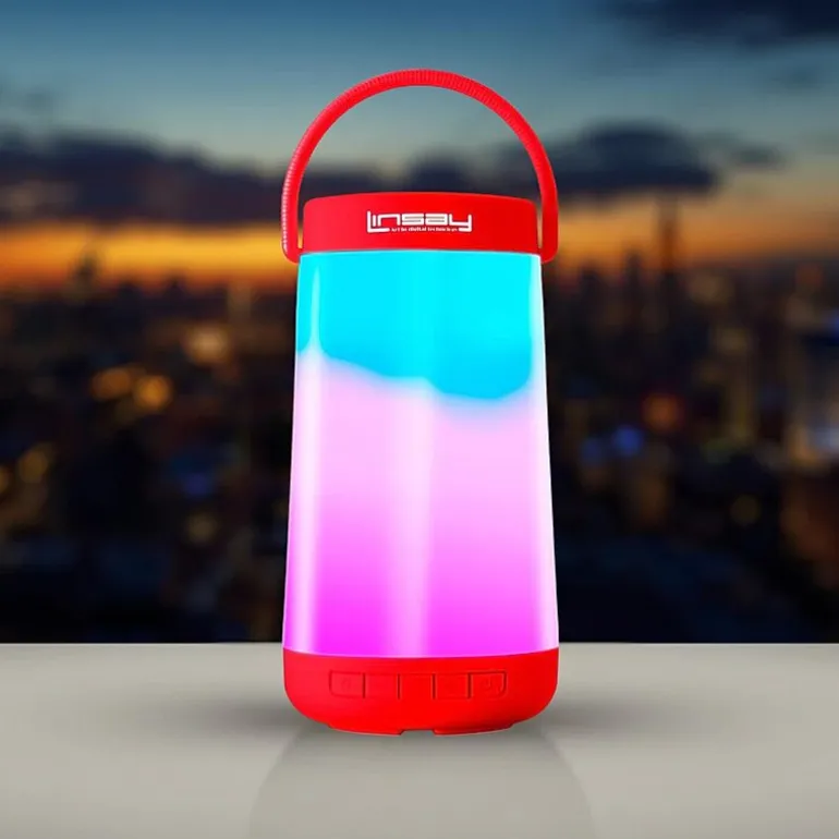 LINSAY® LED Light Party Show Indoor/Outdoor Bluetooth Speaker