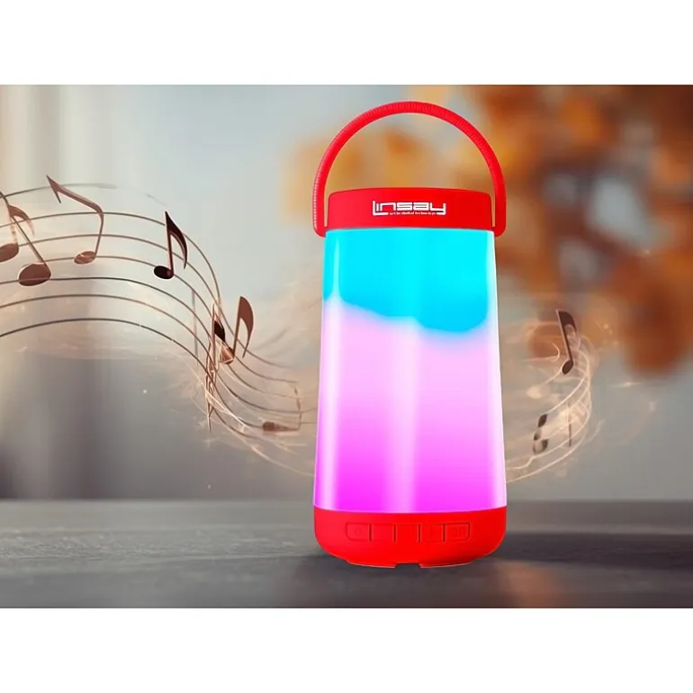 LINSAY® LED Light Party Show Indoor/Outdoor Bluetooth Speaker