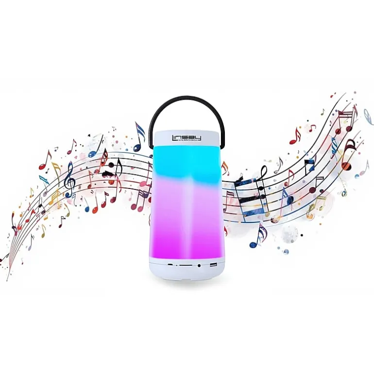 LINSAY® LED Light Party Show Indoor/Outdoor Bluetooth Speaker
