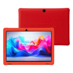 LINSAY® 10.1 Octa Core 128Gb Android 15 Tablet Kids Red