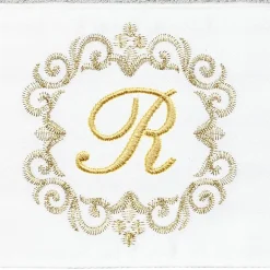 Linum Home Textiles Monica Gold 2-pc. Embellished Hand Towel