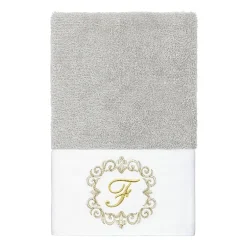 Linum Home Textiles Monica Gold 2-pc. Embellished Hand Towel