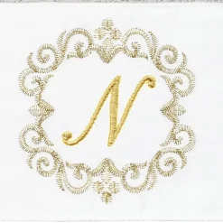 Linum Home Textiles Monica Gold 2-pc. Embellished Hand Towel