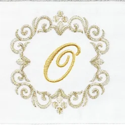Linum Home Textiles Monica Gold 2-pc. Embellished Hand Towel