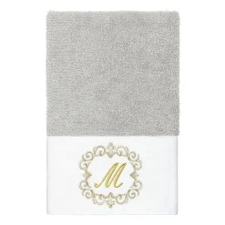 Linum Home Textiles Monica Gold 2-pc. Embellished Hand Towel