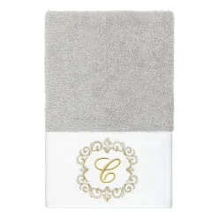 Linum Home Textiles Monica Gold 2-pc. Embellished Hand Towel