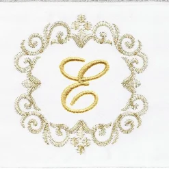 Linum Home Textiles Monica Gold 2-pc. Embellished Hand Towel