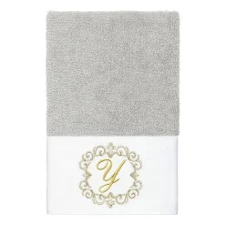 Linum Home Textiles Monica Gold 2-pc. Embellished Hand Towel