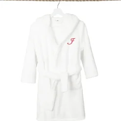 Linum Home Textiles Personalized Kids Bathrobe Unisex Long Sleeve Long Length Robe