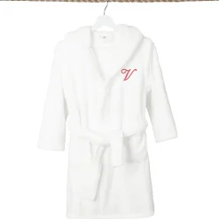 Linum Home Textiles Personalized Kids Bathrobe Unisex Long Sleeve Long Length Robe