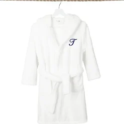 Linum Home Textiles Personalized Kids Bathrobe Unisex Long Sleeve Long Length Robe