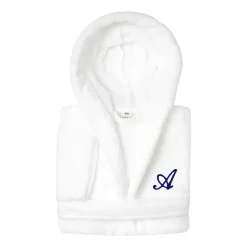 Linum Home Textiles Personalized Kids Bathrobe Unisex Long Sleeve Long Length Robe