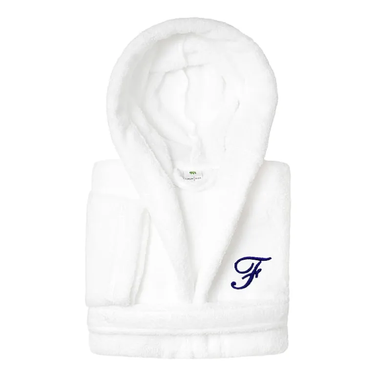 Linum Home Textiles Personalized Kids Bathrobe Unisex Long Sleeve Long Length Robe