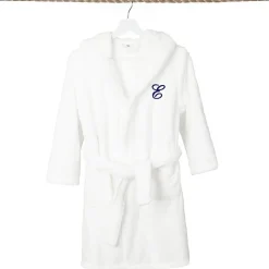 Linum Home Textiles Personalized Kids Bathrobe Unisex Long Sleeve Long Length Robe
