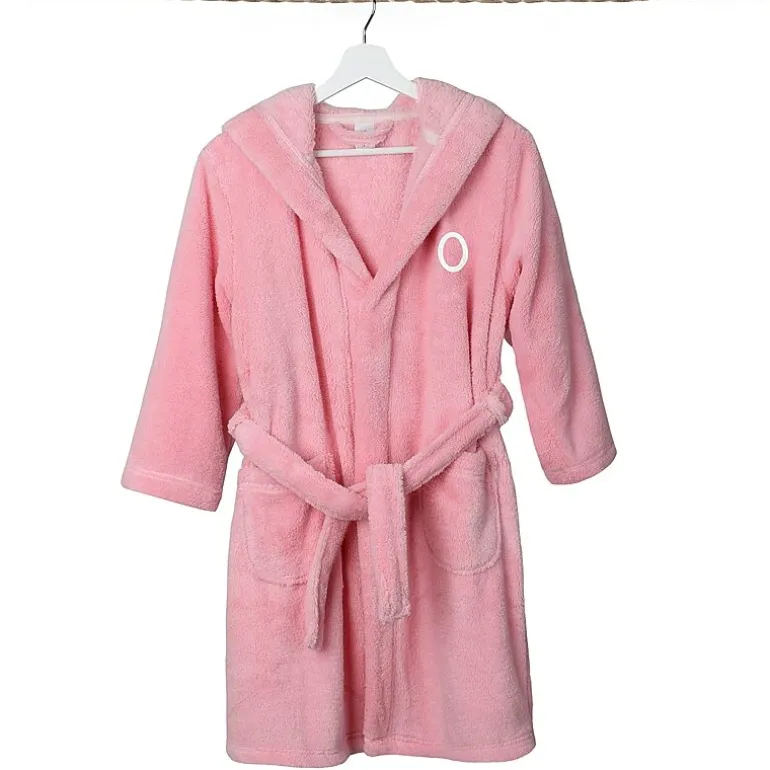 Linum Home Textiles Personalized Kids Bathrobe Unisex Long Sleeve Long Length Robe