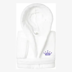 Linum Home Textiles Plush Crown Little & Big Girls Long Sleeve Bathrobe
