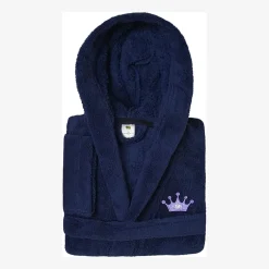 Linum Home Textiles Plush Crown Little & Big Girls Long Sleeve Bathrobe