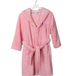 Linum Home Textiles Plush Crown Little & Big Girls Long Sleeve Bathrobe