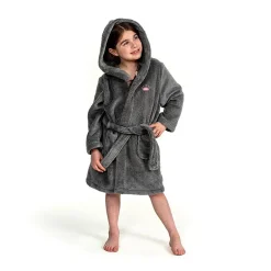 Linum Home Textiles Plush Crown Little & Big Girls Long Sleeve Bathrobe