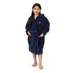 Linum Home Textiles Plush Crown Little & Big Girls Long Sleeve Bathrobe