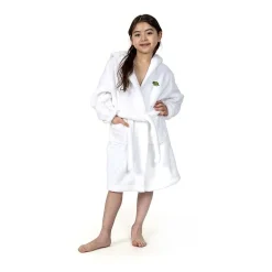 Linum Home Textiles Plush Turtle Kids Bathrobe Unisex Long Sleeve Long Length Robe