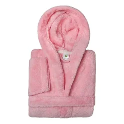 Linum Home Textiles Plus Kids Bathrobe Unisex Long Sleeve Long Length Robe