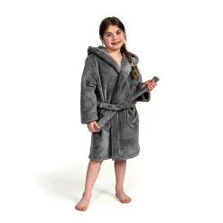 Linum Home Textiles Plus Kids Bathrobe Unisex Long Sleeve Long Length Robe