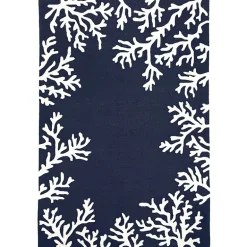 Liora Manne Capri Coral Border Hand Tufted Indoor/Outdoor Round Area Rug
