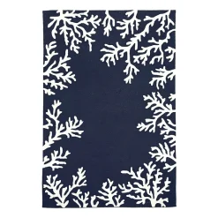 Liora Manne Capri Coral Border Hand Tufted Indoor/Outdoor Round Area Rug