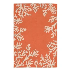 Liora Manne Capri Coral Border Hand Tufted Indoor/Outdoor Round Area Rug